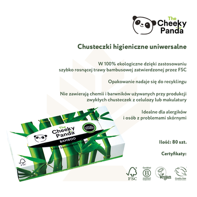 Chusteczki higieniczne w pudełku KARTON 960 szt. (12 op. po 80 szt.)