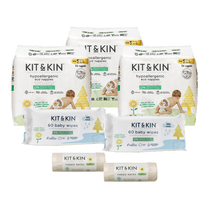 Kit & Kin, Zestaw dla Juniora, rozmiar 5 (11+kg) | Ekodrogeria